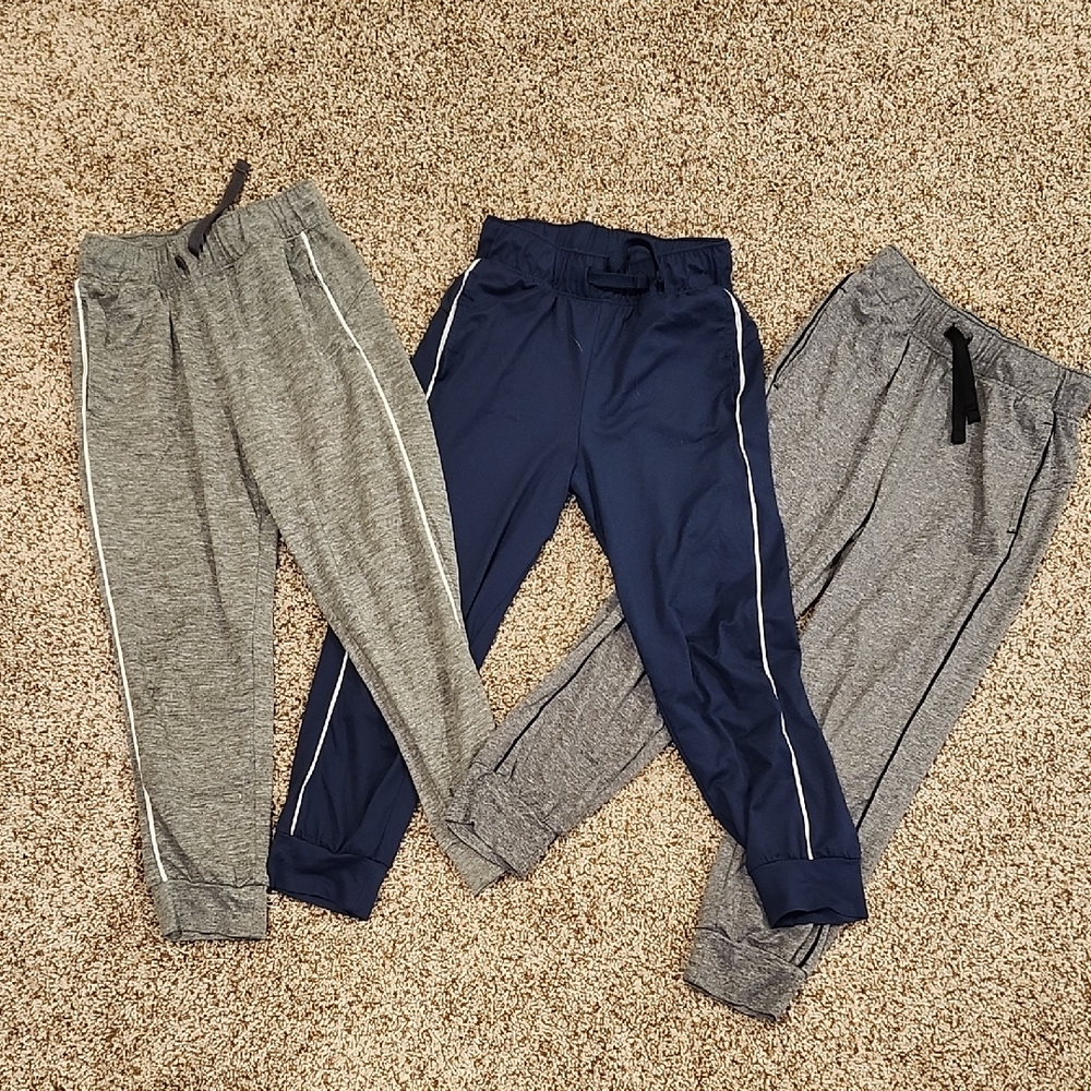 Boys Jumping Beans Gray and Navy Joggers Set